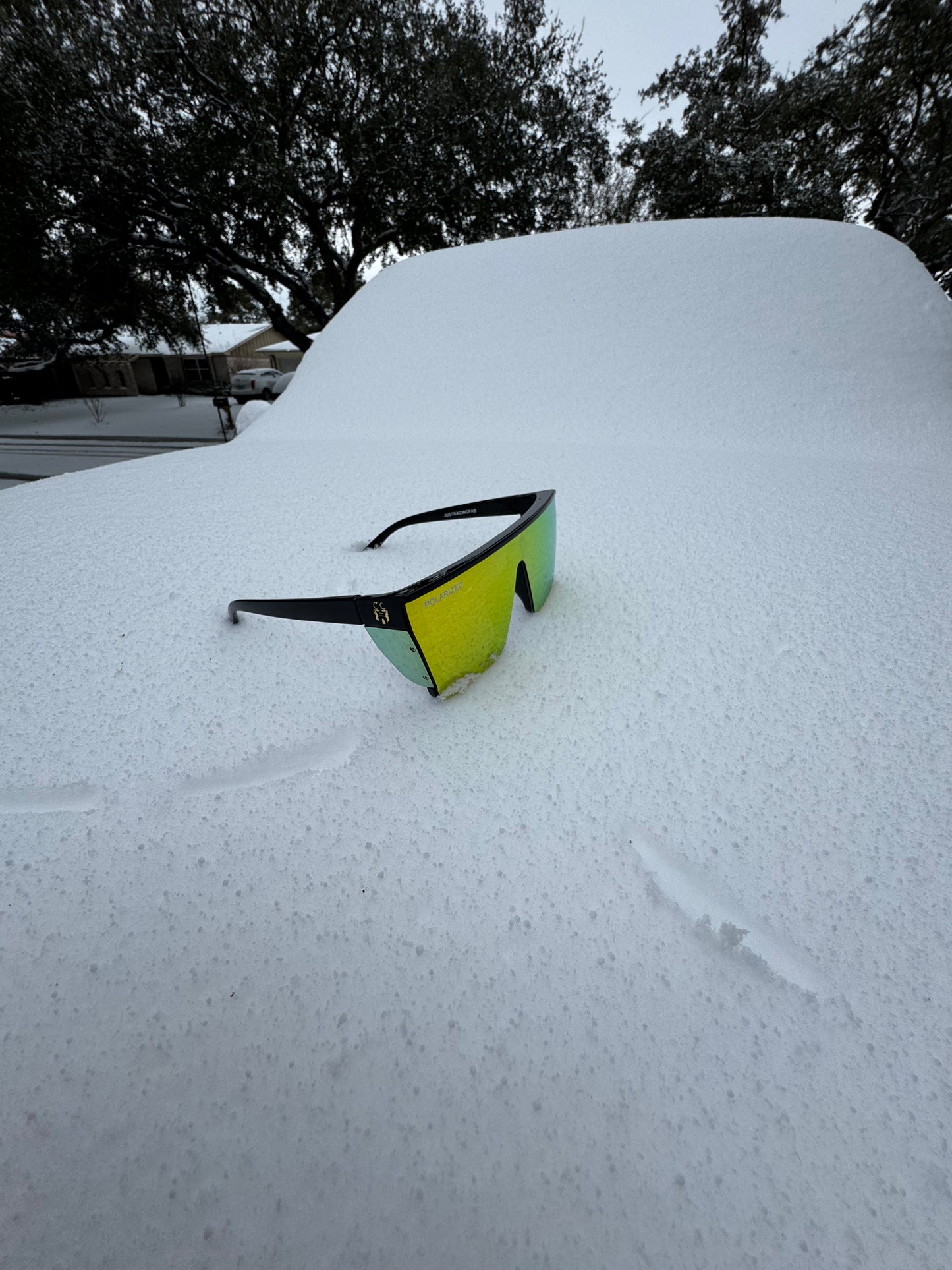 Hellboy gold polarized glasses