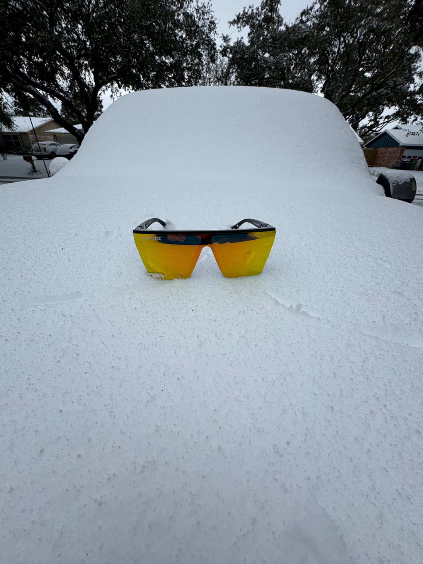 Hellboy gold polarized glasses