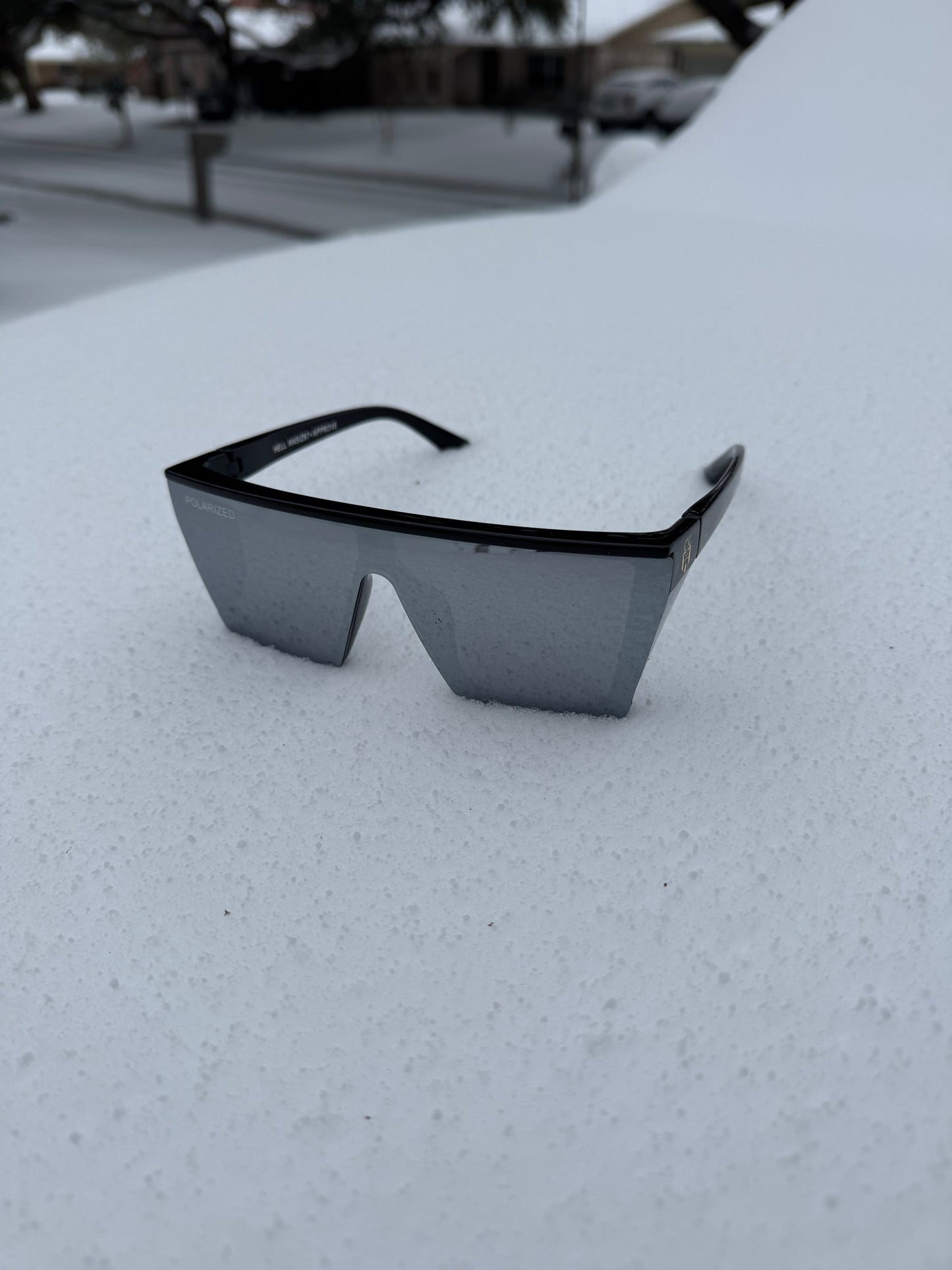 Hellboy silver polarized sunglasses