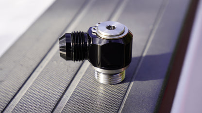 Tight radius fuel rail fitting 8AN￼