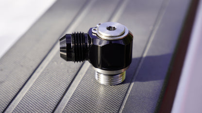 Tight radius fuel rail fitting 8AN￼