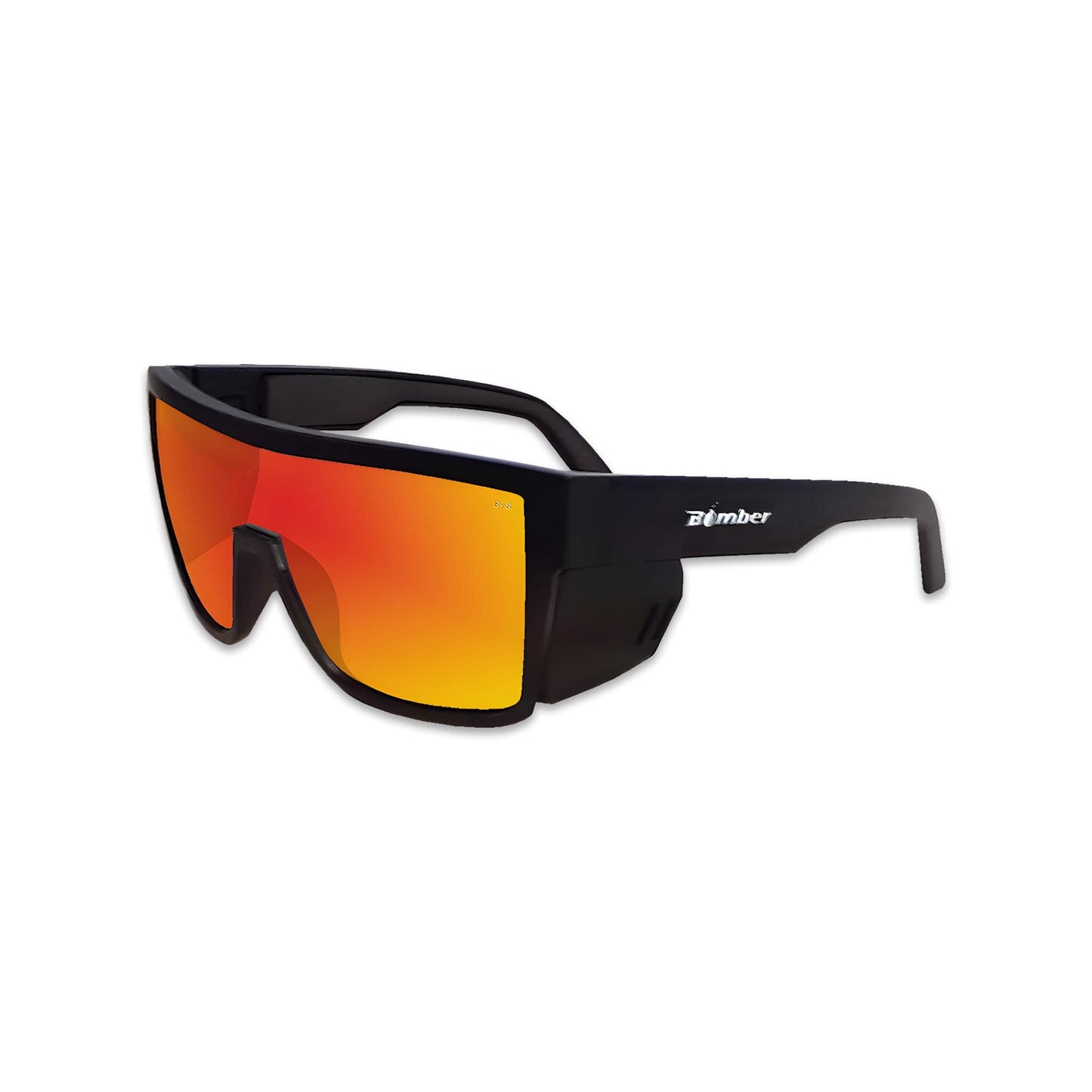 Non polarized Fire red quality safety glasses