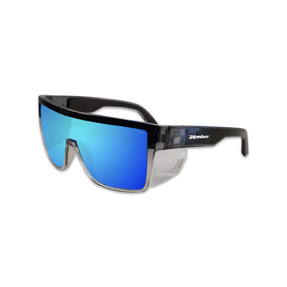 Non polarized ice blue Quality safety glasses z87+